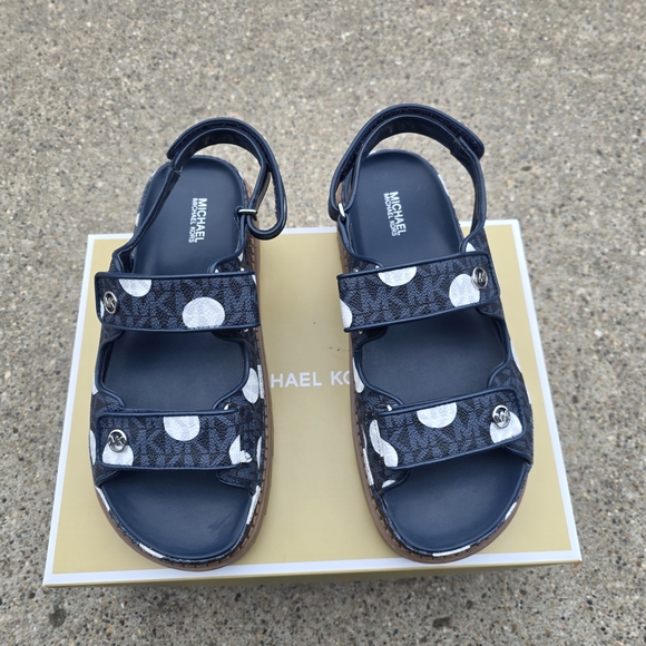 Michael Kors  Polka Dot Signature Sandals Women Size 8 - Picture 2 of 10